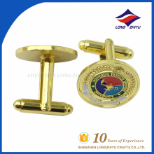 Hot sale delicate custom round cufflinks for clothes
